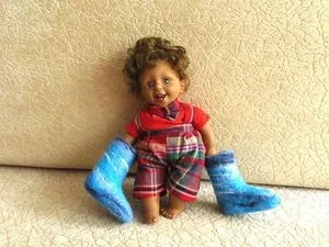 Як зваляти валянки для ляльки - ярмарок майстрів - ручна робота, handmade (робота) Як зваляти валянки для ляльки - ярмарок майстрів - ручна робота, handmade