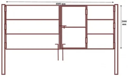 Як своїми руками зробити ворота з профілю
