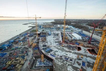 Як будується лахта-центр в Пітері, мир в фотографиях (Верхні шари грунту) Як будується лахта-центр в Пітері, мир в фотографиях
