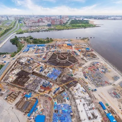 Як будується лахта-центр в Пітері, мир в фотографиях (рахунок сили тертя) Як будується лахта-центр в Пітері, мир в фотографиях