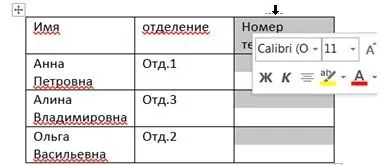Як вибрати всю або частину таблиці в word, будні технічної підтримки (вибрати) Як вибрати всю або частину таблиці в word, будні технічної підтримки
