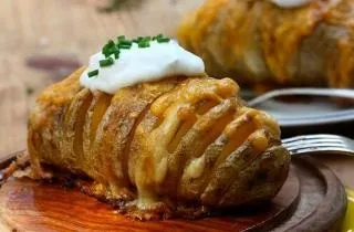 Картопля в мундирі запечений з сиром - покроковий рецепт з фото (запечений) Картопля в мундирі запечений з сиром - покроковий рецепт з фото