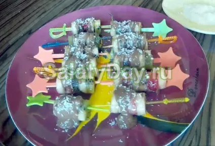Канапе з фруктів на шпажках - для дітей і дорослих рецепт з фото і відео (фруктів) Канапе з фруктів на шпажках - для дітей і дорослих рецепт з фото і відео