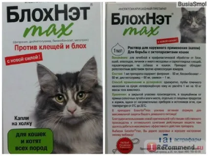 Краплі від бліх і кліщів блохнет max інсектоакарицидної препарат - «краплі від бліх з ароматом щось нове (бліх) Краплі від бліх і кліщів блохнет max інсектоакарицидної препарат - «краплі від бліх з ароматом щось нове