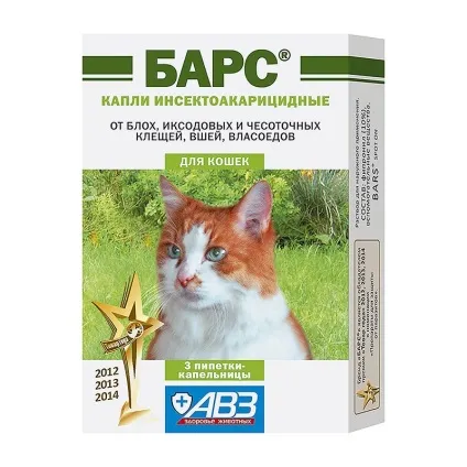 Краплі від бліх для котів і собак барс інструкція відгуки (краплі) Краплі від бліх для котів і собак барс інструкція відгуки