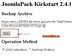 Компонент joomlapack - створення резервної копії сайту на joomla