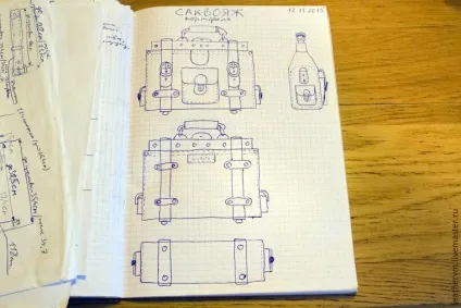 Шкіряний саквояж ручної роботи