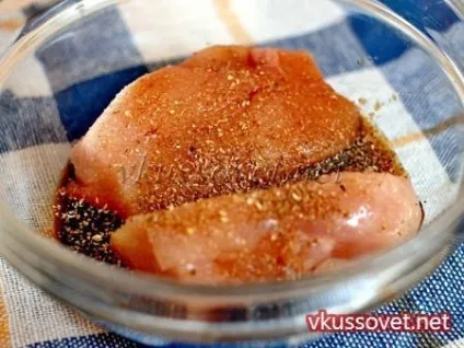 Куряче філе зі стручкової квасолею в фользі, рецепт з фото покроковий (з фото) Куряче філе зі стручкової квасолею в фользі, рецепт з фото покроковий
