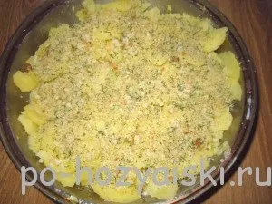 Курка з картоплею в духовці з молоком (картоплею) Курка з картоплею в духовці з молоком