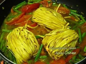 Локшина з овочами - кулінарний сайт Анни сірники (сайт) Локшина з овочами - кулінарний сайт Анни сірники