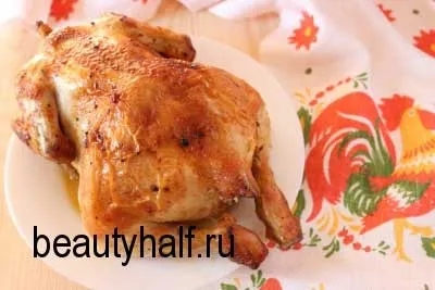 Курка в духовці з яблуками і рисом прекрасна половина (духовці) Курка в духовці з яблуками і рисом прекрасна половина