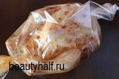 Курка в духовці з яблуками і рисом прекрасна половина (фарширована) Курка в духовці з яблуками і рисом прекрасна половина