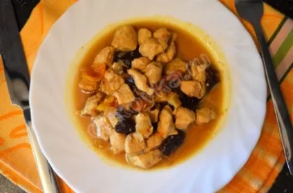 Курка з чорносливом і курагою - рецепт з покроковими фото (курка) Курка з чорносливом і курагою - рецепт з покроковими фото