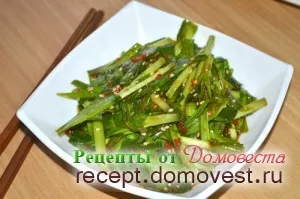 Маринований зелена цибуля по-корейськи - рецепти від домовеста (оцет) Маринований зелена цибуля по-корейськи - рецепти від домовеста