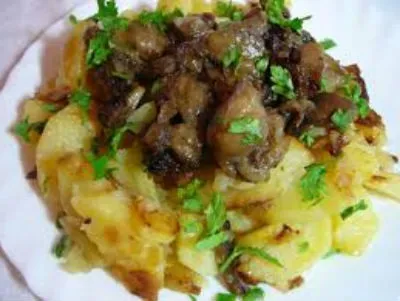 Маслюки смажені з картоплею, рецепти (маслюки смажені картоплею) Маслюки смажені з картоплею, рецепти