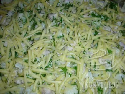 Запіканка з кольорової капусти з курячим філе - рецепт з фото (капусти) Запіканка з кольорової капусти з курячим філе - рецепт з фото