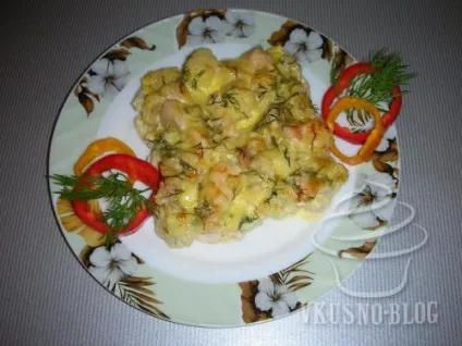 Запіканка з кольорової капусти з курячим філе - рецепт з фото (кольоровий) Запіканка з кольорової капусти з курячим філе - рецепт з фото
