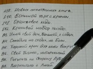 Модне віяння зошит бажань