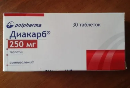 Сечогінний диакарб показання до застосування, склад (діакарб) Сечогінний диакарб показання до застосування, склад