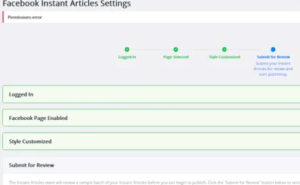 Моментальні статті facebook як налаштувати і публікувати