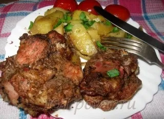 М'ясо з картоплею, запечене в рукаві, 101 кухар (рукаві) М'ясо з картоплею, запечене в рукаві, 101 кухар