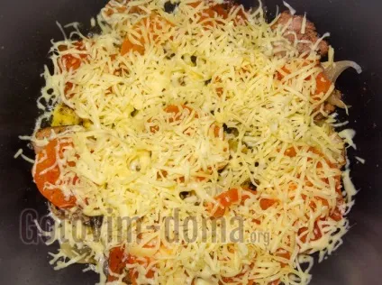 М'ясо з сиром і помідорами по-домашньому в мультиварці, рецепт з фото - домашні рецепти з фото (сиром) М'ясо з сиром і помідорами по-домашньому в мультиварці, рецепт з фото - домашні рецепти з фото