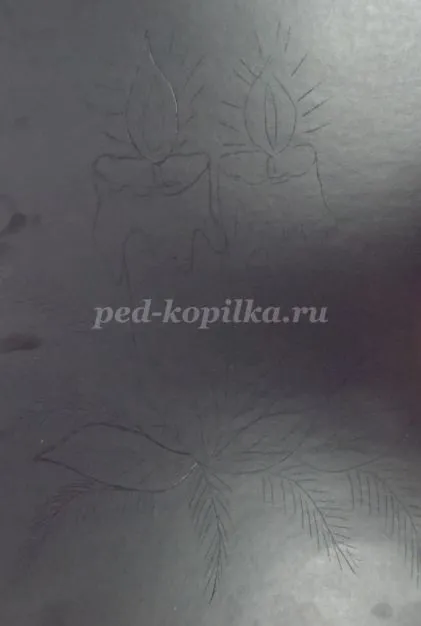 Новорічна гравюра своїми руками для дітей від 5 років (своїми) Новорічна гравюра своїми руками для дітей від 5 років