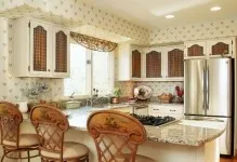 Шпалери на кухні дизайн фото для маленького інтер'єру, обклеювання стін (обклеювання) Шпалери на кухні дизайн фото для маленького інтер'єру, обклеювання стін