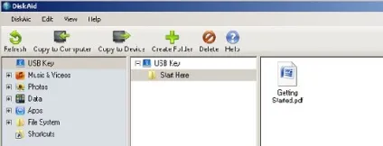 Огляд програми diskaid для передачі файлів між iphone, ipod touch і комп'ютером