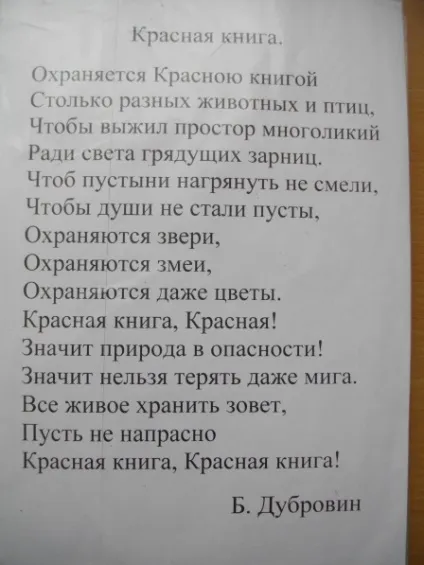 Оформлення червоної книги