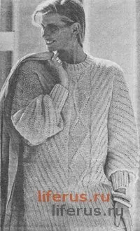 Елегантний пуловер розмір 46-48 (часткове в'язання) Елегантний пуловер розмір 46-48