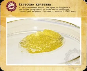 Про якість желатину