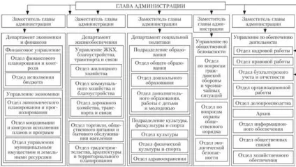 Організаційна структура місцевої (міської, районної, селищної) адміністрації принципи, методи (забезпечення жителів поселення) Організаційна структура місцевої (міської, районної, селищної) адміністрації принципи, методи