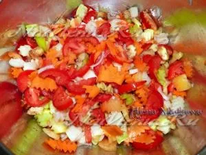 Овочеве рагу в духовці з куркою (курка) Овочеве рагу в духовці з куркою