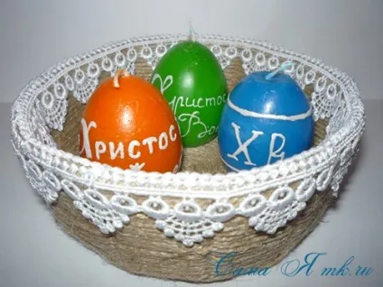 Великодні свічки у формі яєць своїми руками, сама я (великодні) Великодні свічки у формі яєць своїми руками, сама я