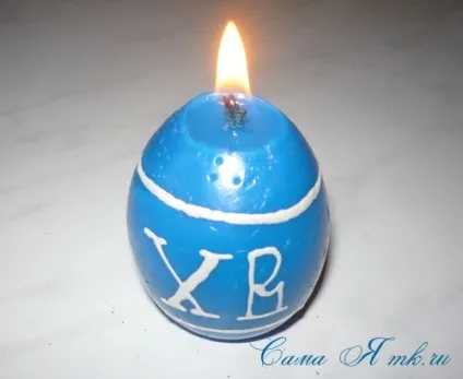 Великодні свічки у формі яєць своїми руками, сама я (формі) Великодні свічки у формі яєць своїми руками, сама я