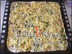 Піца з куркою, грибами