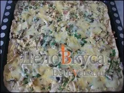 Піца з куркою, грибами