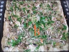 Піца з куркою, грибами