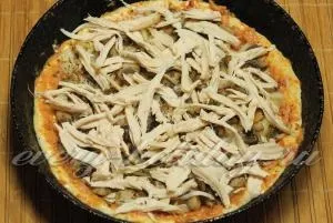 Піца з куркою, грибами і сиром рецепт (гриби) Піца з куркою, грибами і сиром рецепт