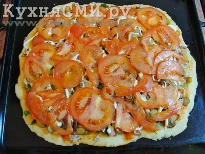 Піца з грибами та куркою (піца з грибами і куркою рецепт з фото) Піца з грибами та куркою