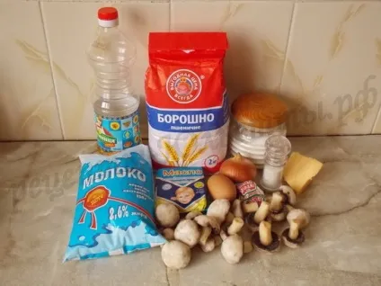 Піца з печерицями рецепт (рецепт) Піца з печерицями рецепт