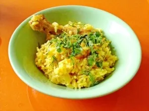 Плов з куркою в утятніце (плов + в утятніце + на плиті) Плов з куркою в утятніце