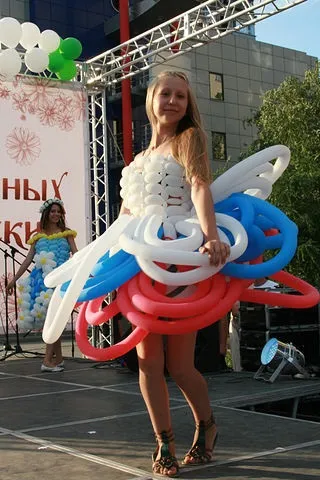 Плаття з повітряних кульок - ярмарок майстрів - ручна робота, handmade (сукні) Плаття з повітряних кульок - ярмарок майстрів - ручна робота, handmade