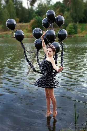 Плаття з повітряних кульок - ярмарок майстрів - ручна робота, handmade (повітряних) Плаття з повітряних кульок - ярмарок майстрів - ручна робота, handmade