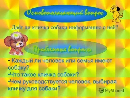 Презентація на тему вибір клички для собаки (тему) Презентація на тему вибір клички для собаки