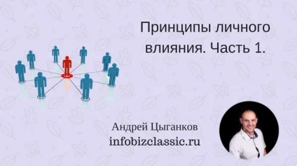 Принципи особистого впливу