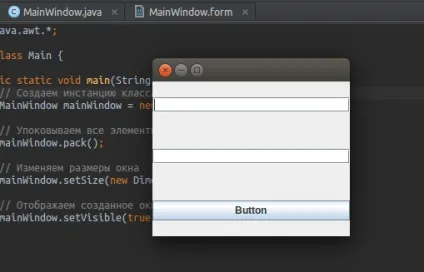 Процес розробки простий gui програми на мові java