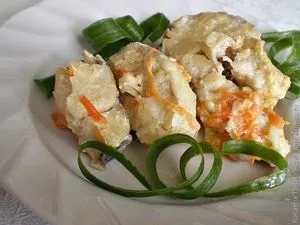 Риба тушкована з морквою в сметані (блюдо з риби) Риба тушкована з морквою в сметані