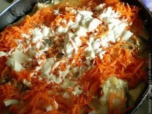 Риба тушкована з морквою в сметані (блюдо з риби) Риба тушкована з морквою в сметані